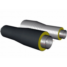 Переход стальной ППУ ОЦ тип 2 09Г2С 76х3,5х57х3,5х1500 мм ГОСТ 10704-91