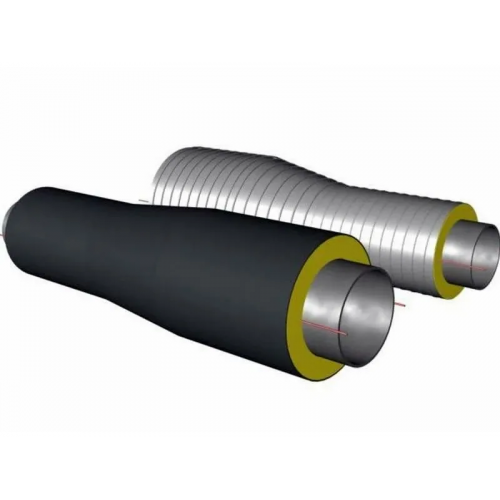 Переход стальной ППУ ПЭ с МЗИ и КВ тип 1 Ст20 45х3,5х32х3х1500 мм ГОСТ 8732-78
