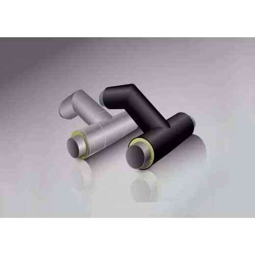 Тройниковое ответвление стальное ППУ ПЭ тип 1 Ст20 57х3,5х38х3х1200х730 мм ГОСТ 8732-78