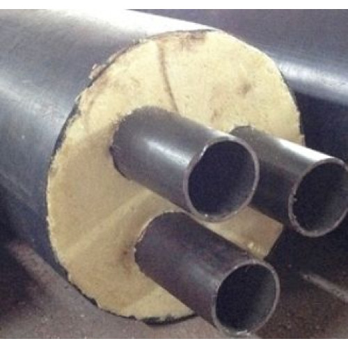 Труба в ППУ изоляции Твин оцинкованная Ст10 76х3,5х280х0,7х280 мм ГОСТ 10704-91