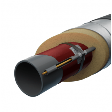 Труба в ППУ изоляции с греющим кабелем в полиэтиленовой оболочке тип 2 Ст3сп Ду25 33,5х3,2 мм ГОСТ 3262-75